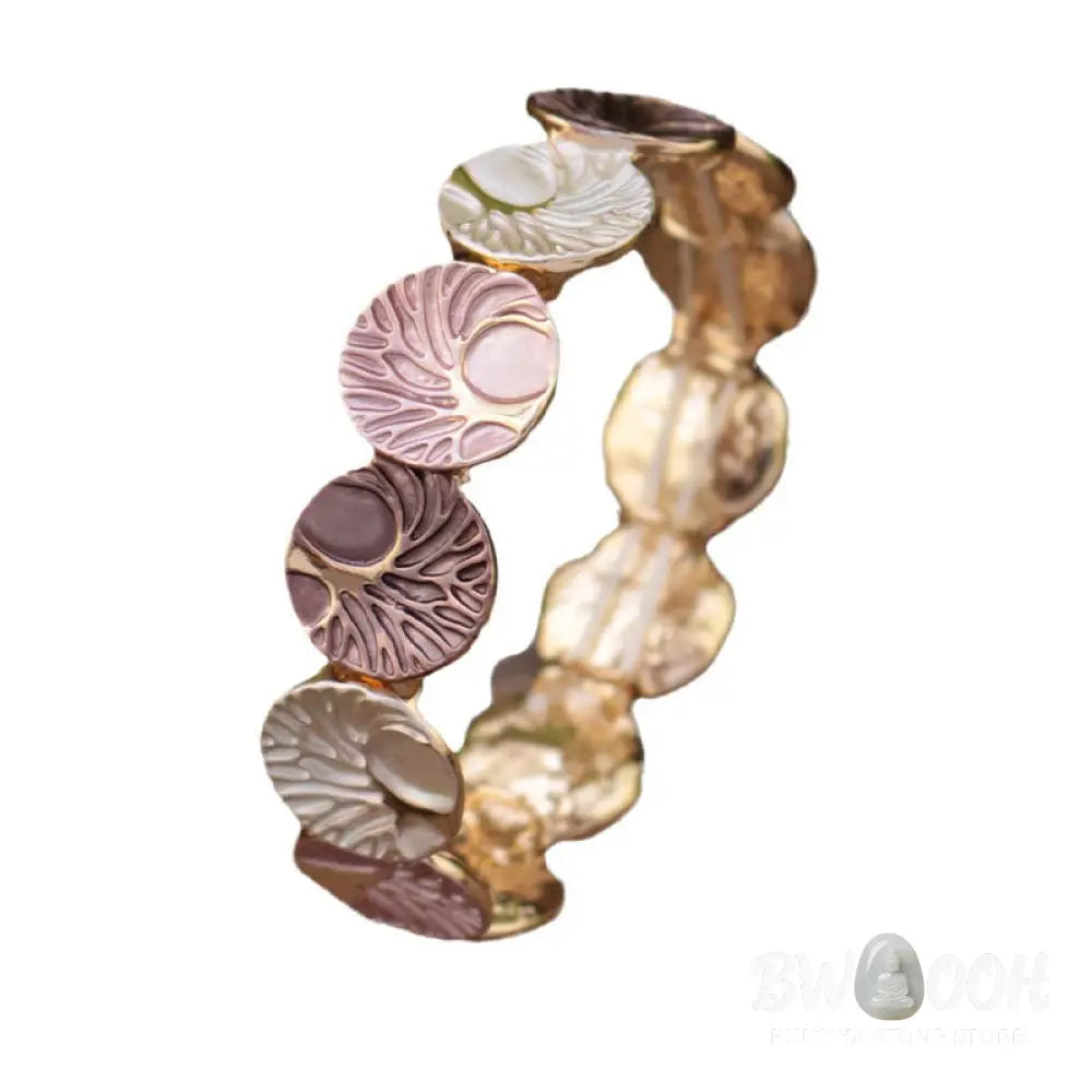 Buddha Stones The Tree Of Life Creation Enamel Alloy Bracelet - BWOOOH - Bracelet