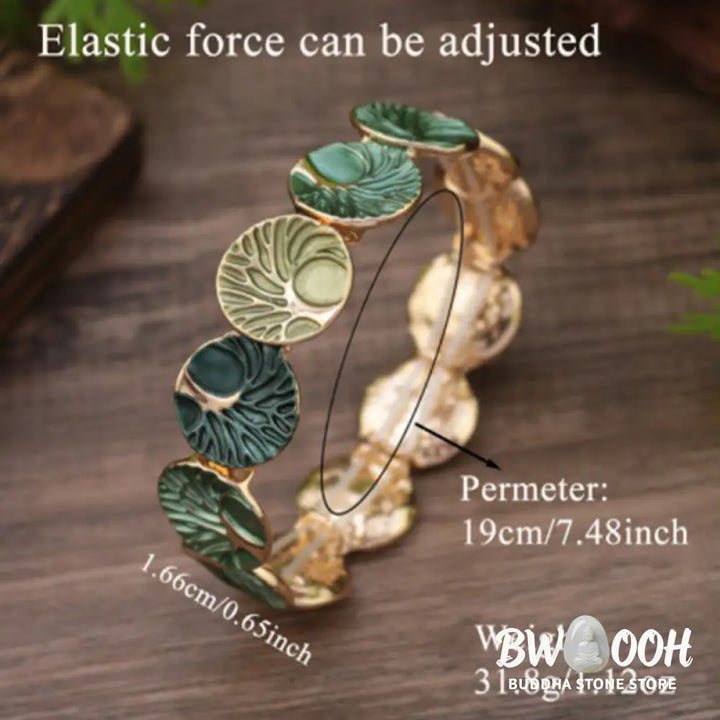 Buddha Stones The Tree Of Life Creation Enamel Alloy Bracelet - BWOOOH - Bracelet