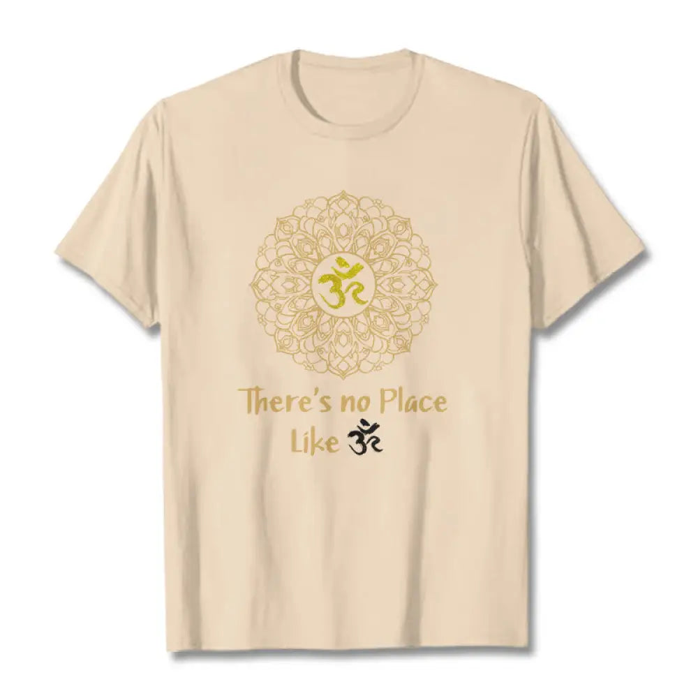 Buddha Stones There Is No Place Like Lotus Tee T-shirt - Bisque / S - T-Shirts