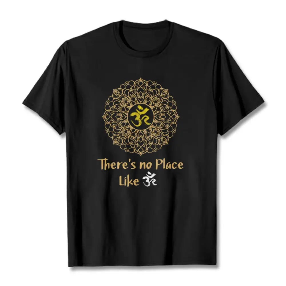 Buddha Stones There Is No Place Like Lotus Tee T-shirt - Black / S - T-Shirts