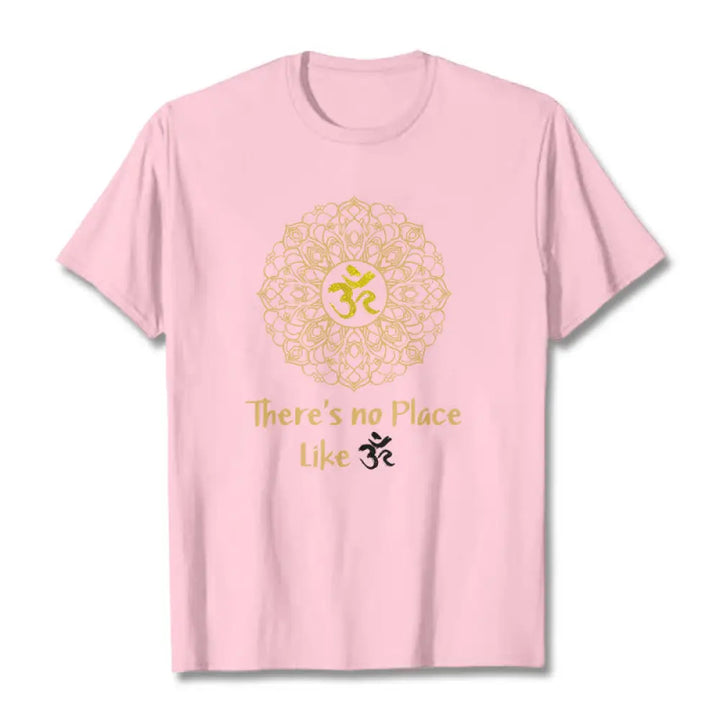 Buddha Stones There Is No Place Like Lotus Tee T-shirt - Light Pink / S - T-Shirts