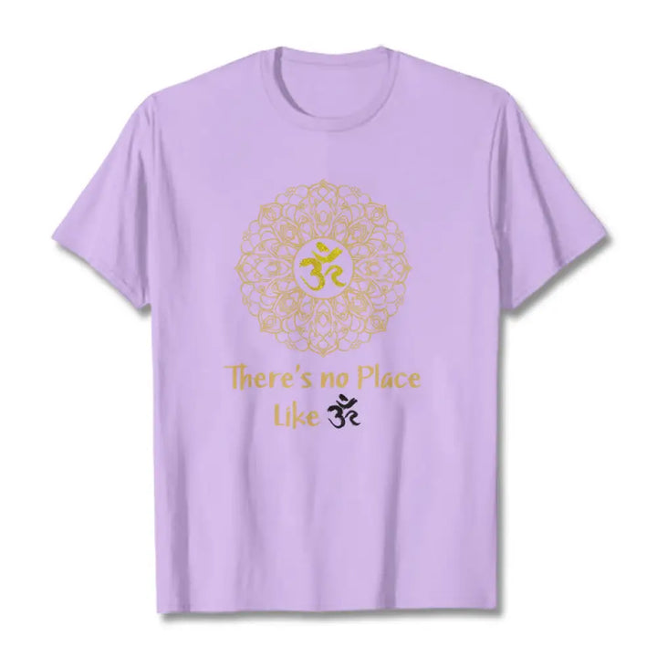 Buddha Stones There Is No Place Like Lotus Tee T-shirt - Plum / S - T-Shirts