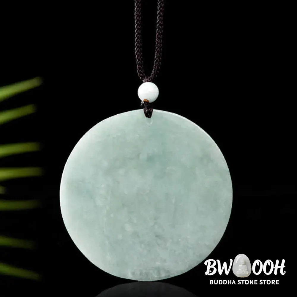 Buddha Stones Thousand-Hand Kwan Yin Avalokitesvara Jade Blessing String Necklace Pendant - BWOOOH - Jade (Prosperity ♥
