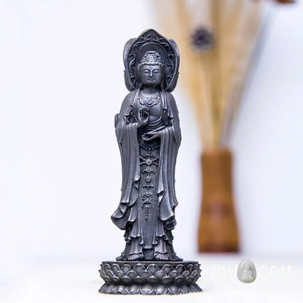 BWOOOH resin Kwan Yin statue - Three-sided Kwan Yin Avalokitesvara