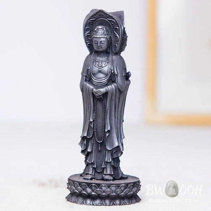 BWOOOH resin Kwan Yin statue - Three-sided Kwan Yin Avalokitesvara