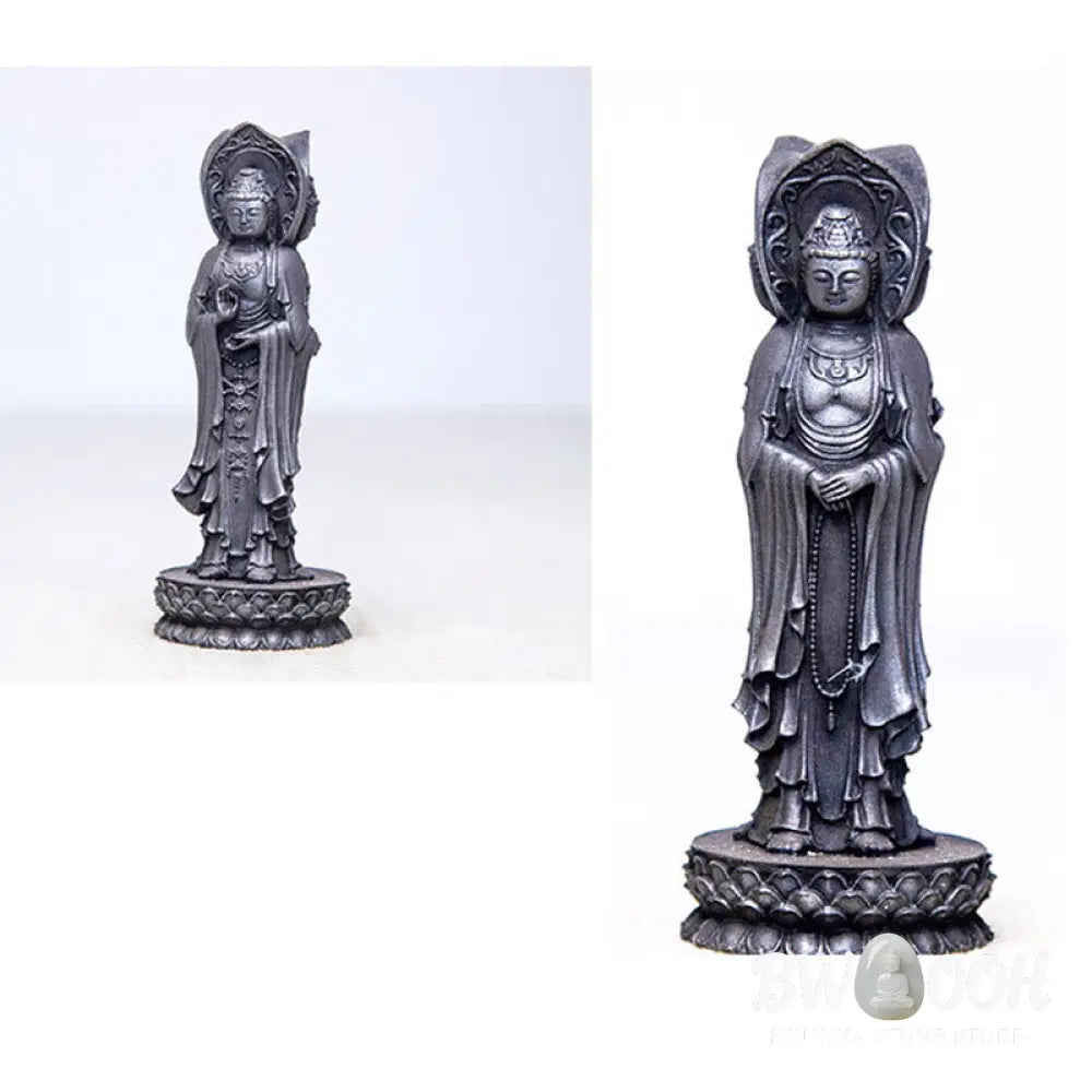 BWOOOH resin Kwan Yin statue - Three-sided Kwan Yin Avalokitesvara