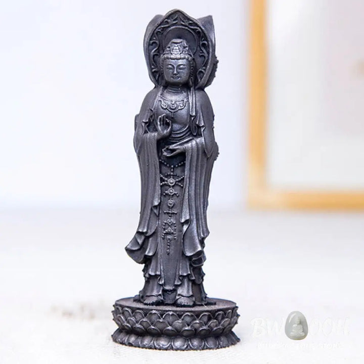 BWOOOH resin Kwan Yin statue - Three-sided Kwan Yin Avalokitesvara