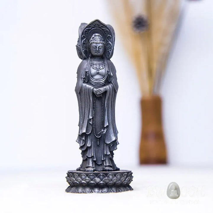BWOOOH resin Kwan Yin statue - Three-sided Kwan Yin Avalokitesvara