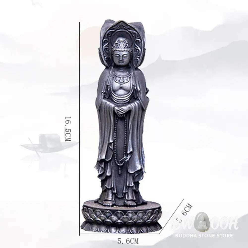 BWOOOH resin Kwan Yin statue - Three-sided Kwan Yin Avalokitesvara