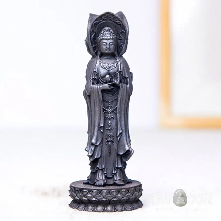 BWOOOH resin Kwan Yin statue - Three-sided Kwan Yin Avalokitesvara