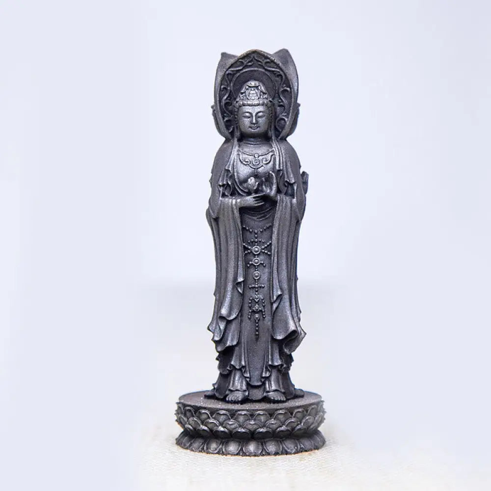 BWOOOH resin Kwan Yin statue - Three-sided Kwan Yin Avalokitesvara