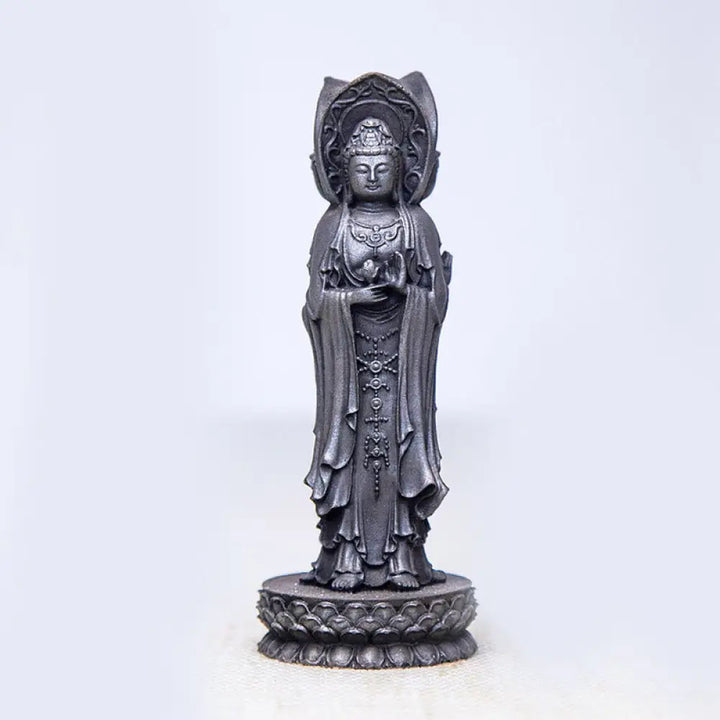 BWOOOH resin Kwan Yin statue - Three-sided Kwan Yin Avalokitesvara