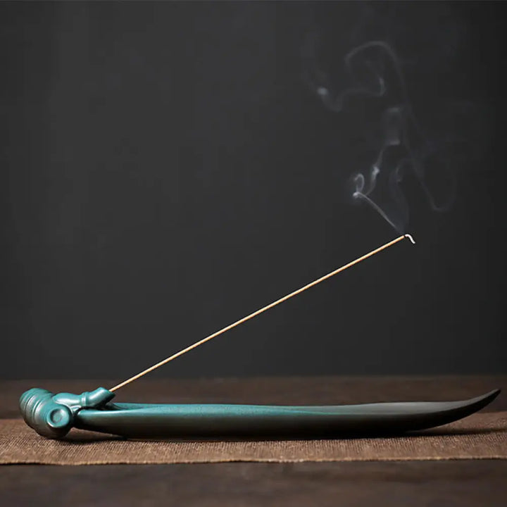BWOOOH ceramic incense burner - Three Stones Waves Butterfly Bamboo