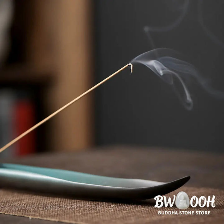 BWOOOH ceramic incense burner - Three Stones Waves Butterfly Bamboo