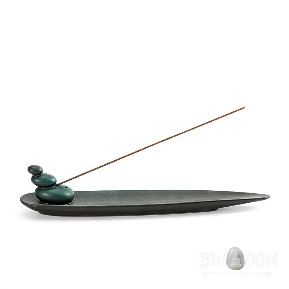 BWOOOH ceramic incense burner - Three Stones Waves Butterfly Bamboo