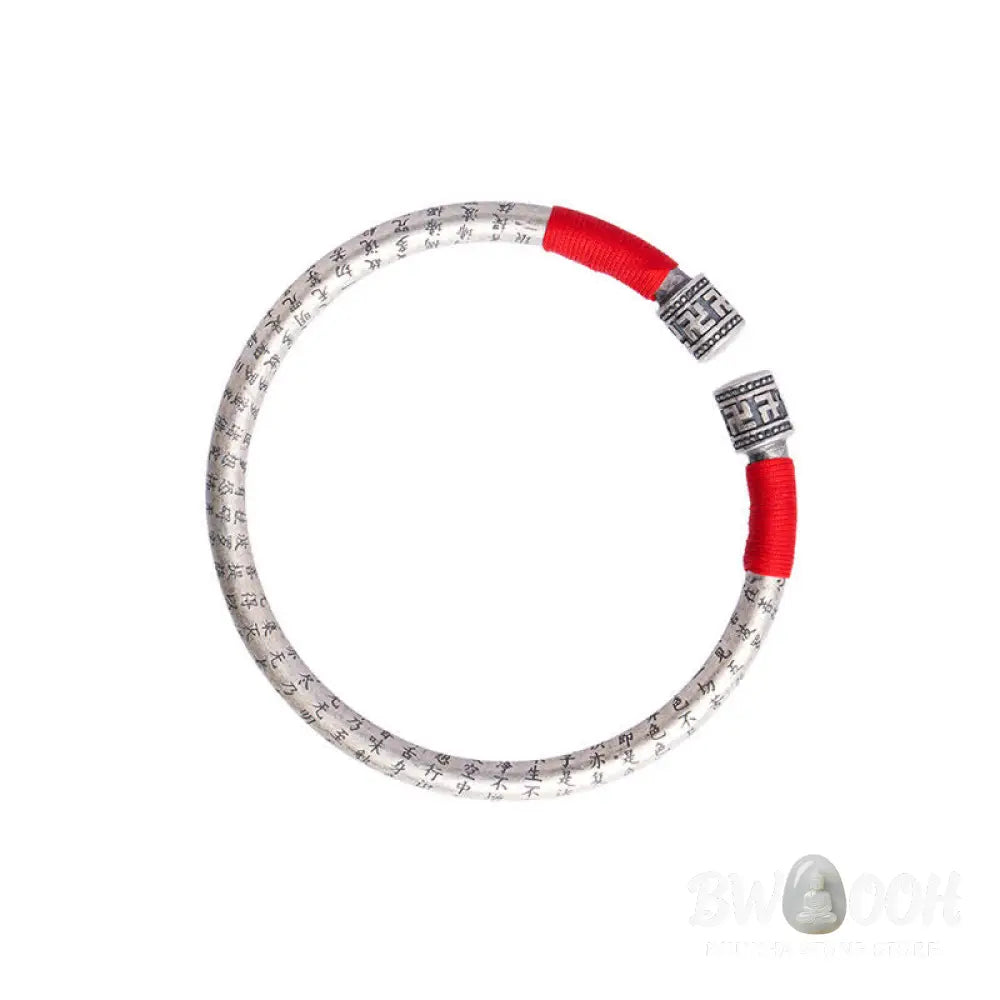 Buddha Stones Tibet Om Mani Padme Hum Luck Red String Bracelet Bangle - BWOOOH - Red - Bracelet Bangle