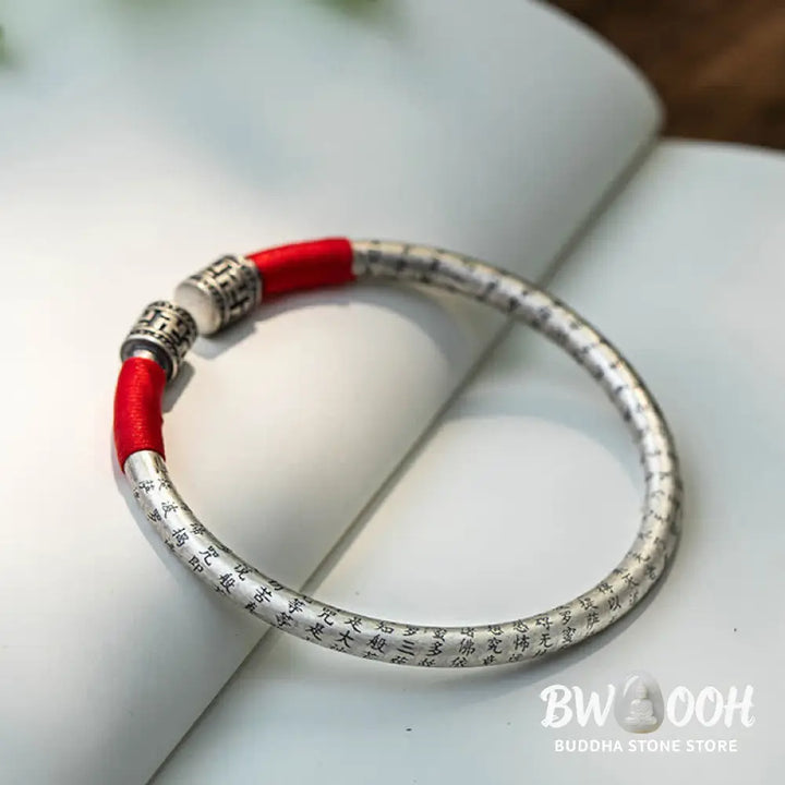 Buddha Stones Tibet Om Mani Padme Hum Luck Red String Bracelet Bangle - BWOOOH - Red - Bracelet Bangle
