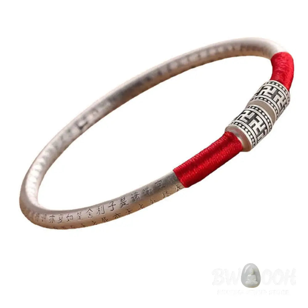 Buddha Stones Tibet Om Mani Padme Hum Luck Red String Bracelet Bangle - BWOOOH - Red - Bracelet Bangle