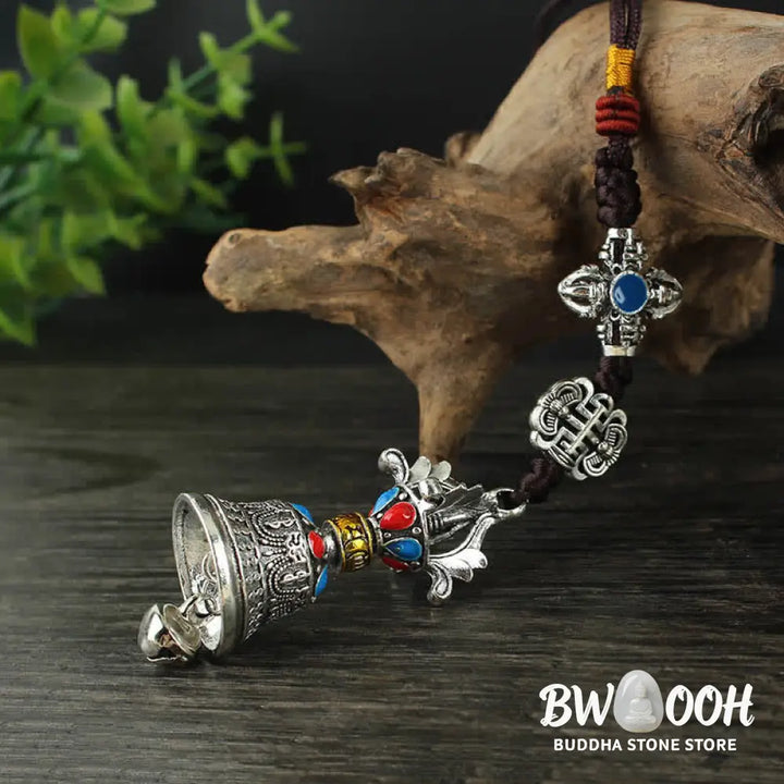 BWOOOH Tibet Om Mani Padme Hum Vajra Dorje Spiritual Car Hanging Decoration - Car Hanging Decoration