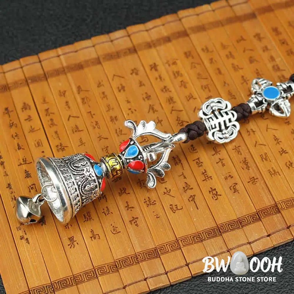 BWOOOH Tibet Om Mani Padme Hum Vajra Dorje Spiritual Car Hanging Decoration - Car Hanging Decoration