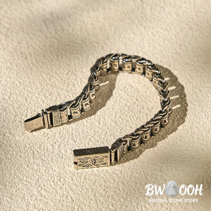 BWOOOH Tibetan Auspicious Clouds Copper Om Mani Padme Hum