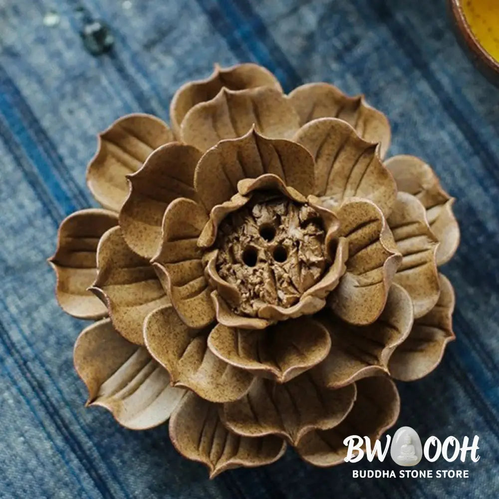 BWOOOH Tibetan Backflow Lotus Meditation Incense Burner - Lotus - Incense Burner