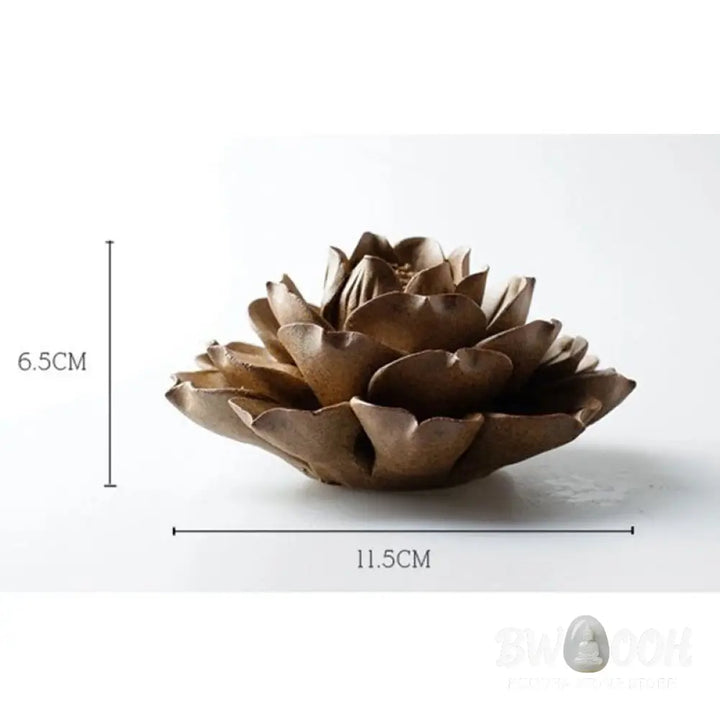 BWOOOH Tibetan Backflow Lotus Meditation Incense Burner - Lotus - Incense Burner