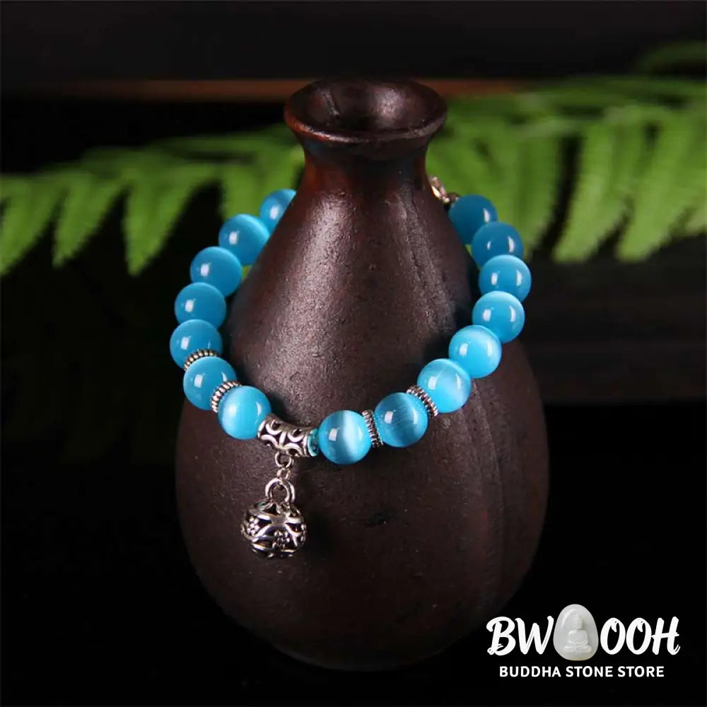 Buddha Stones Tibetan Cat Eye Lucky Bracelet - Bracelet