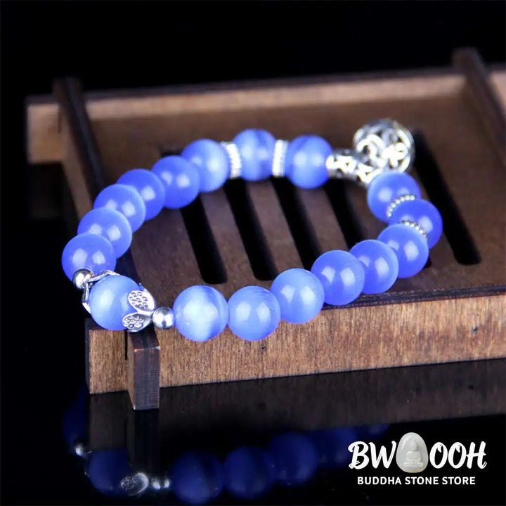 Buddha Stones Tibetan Cat Eye Lucky Bracelet - Bracelet