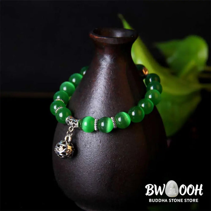 Buddha Stones Tibetan Cat Eye Lucky Bracelet - Bracelet