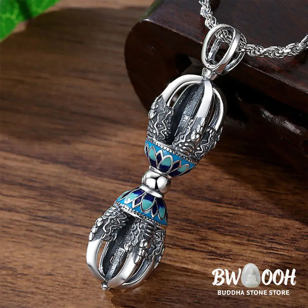 Buddha Stones Tibetan Copper Vajra Dorje Spiritual Power Necklace Pendant - BWOOOH - Copper Vajra - Necklaces & Pendants