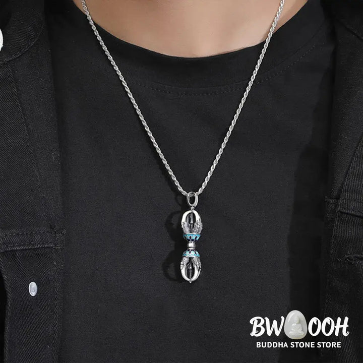 Buddha Stones Tibetan Copper Vajra Dorje Spiritual Power Necklace Pendant - BWOOOH - Copper Vajra - Necklaces &amp; Pendants