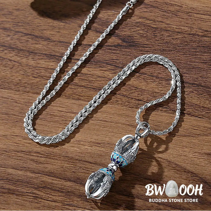 Buddha Stones Tibetan Copper Vajra Dorje Spiritual Power Necklace Pendant - BWOOOH - Copper Vajra - Necklaces &amp; Pendants