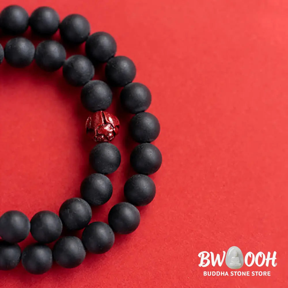 BWOOOH Tibetan Cypress Cinnabar Lotus Healing Bracelet | natural stone spiritual bracelet for healing and mindful living