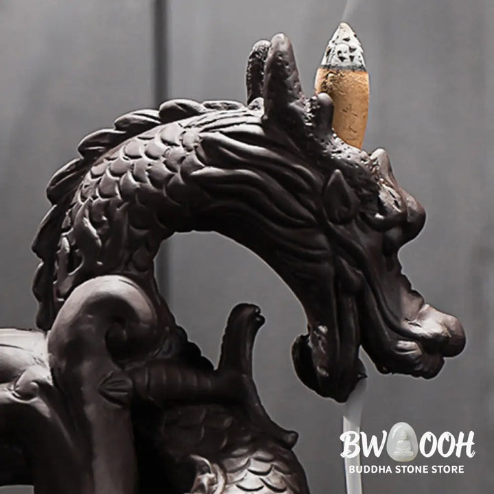 BWOOOH Tibetan Dragon Protection Incense Burner Decoration - Incense Burner