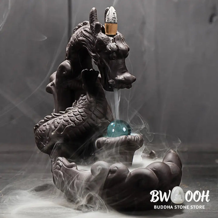 BWOOOH Tibetan Dragon Protection Incense Burner Decoration - Incense Burner