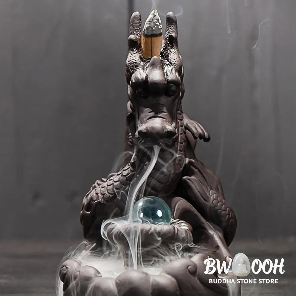 BWOOOH Tibetan Dragon Protection Incense Burner Decoration - Incense Burner