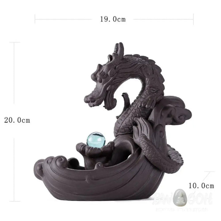 BWOOOH Tibetan Dragon Protection Incense Burner Decoration - Incense Burner
