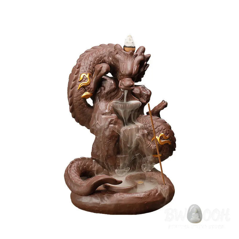 BWOOOH Tibetan Dragon Protection Incense Burner Decoration - Incense Burner