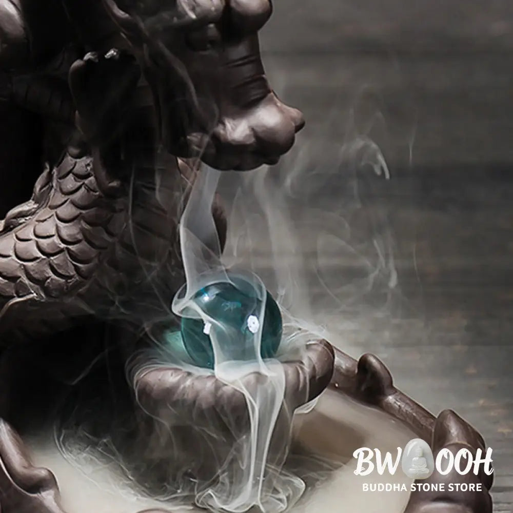 BWOOOH Tibetan Dragon Protection Incense Burner Decoration - Incense Burner