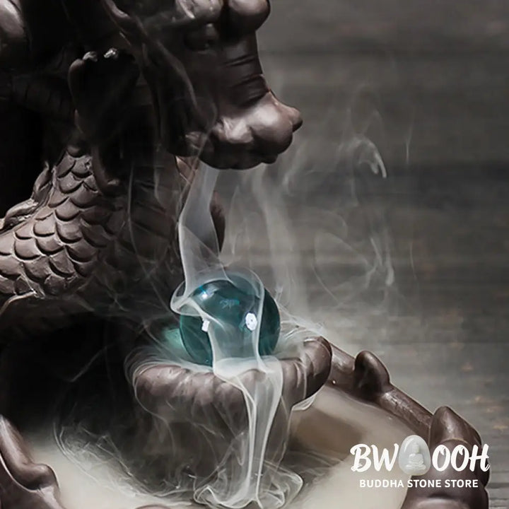 BWOOOH Tibetan Dragon Protection Incense Burner Decoration - Incense Burner