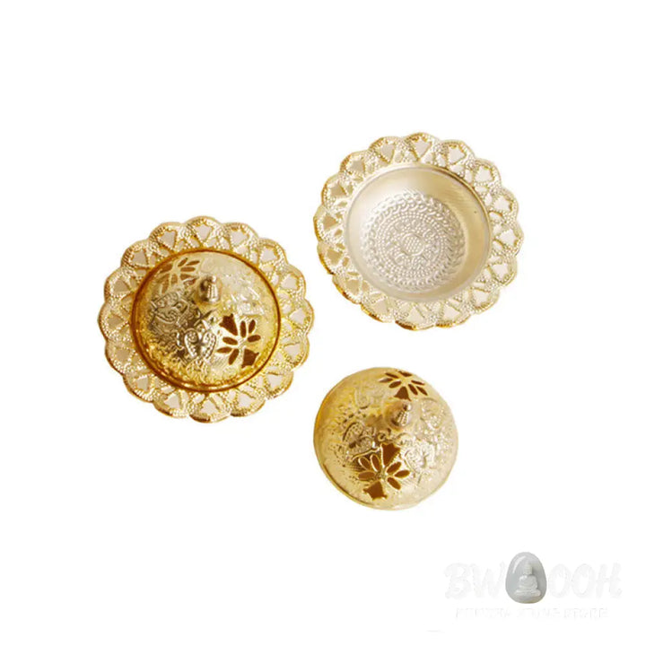 BWOOOH Tibetan Gold Mini Meditation Incense Burner - Gold - Incense Burner