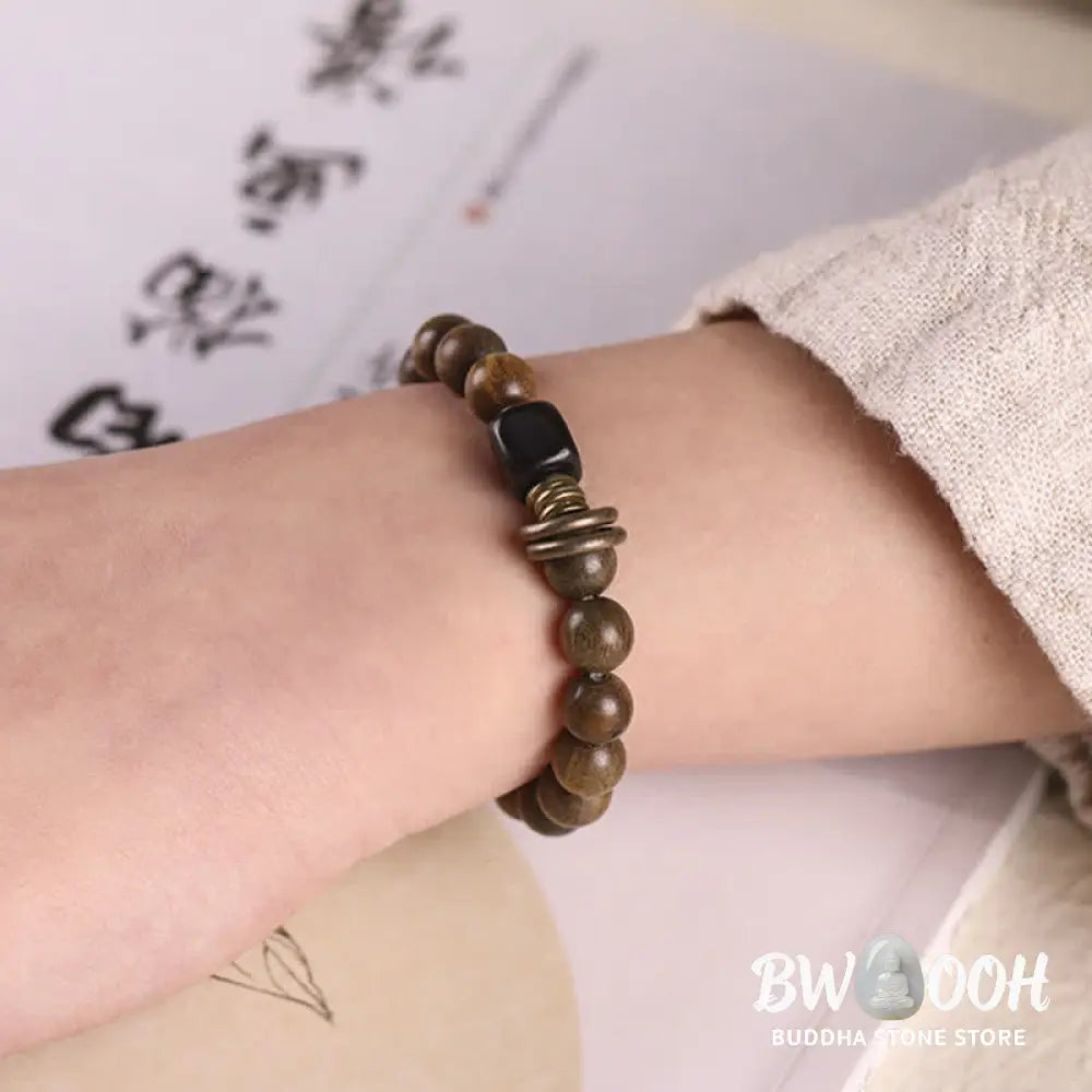 BWOOOH Tibetan Green Sandalwood Crystal Soothing Peace Bracelet - Bracelet - Bracelet