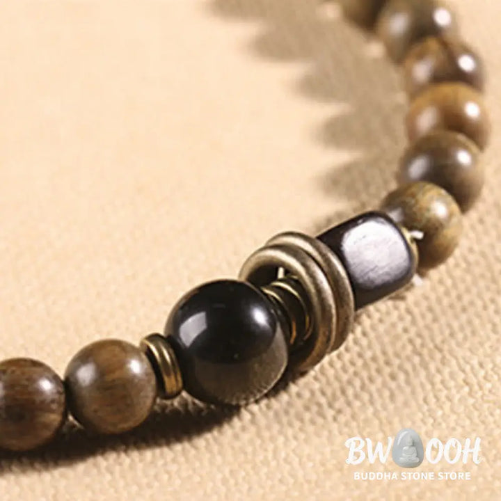 BWOOOH Tibetan Green Sandalwood Crystal Soothing Peace Bracelet - Bracelet - Bracelet