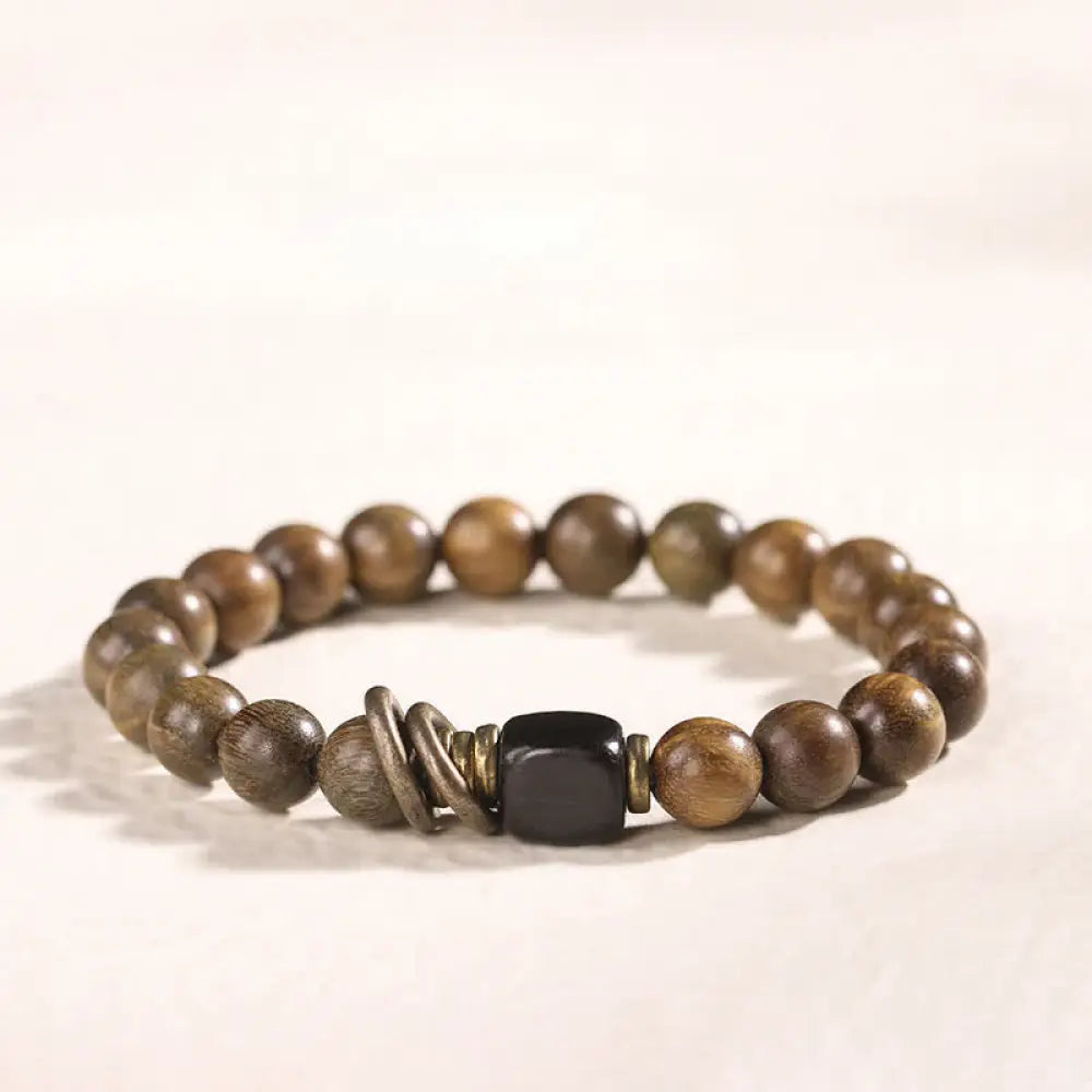 BWOOOH Tibetan Green Sandalwood Crystal Soothing Peace Bracelet - Bracelet - Bracelet