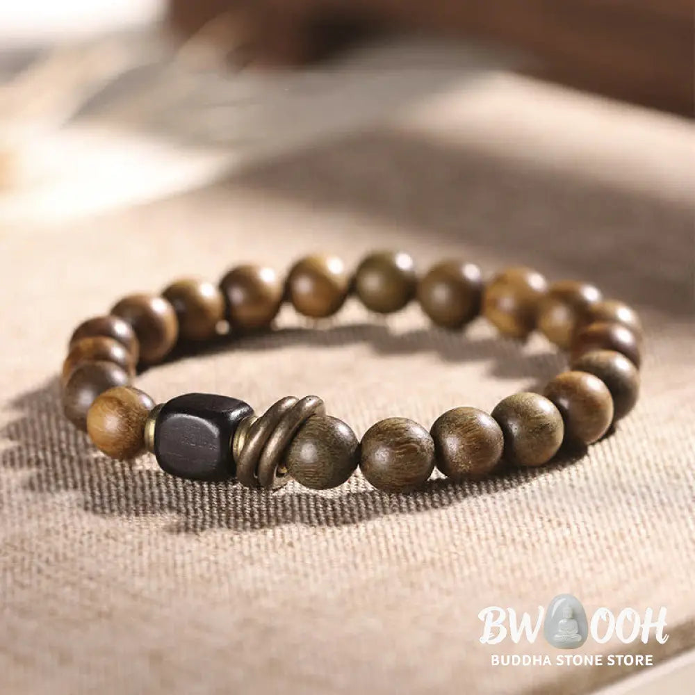 BWOOOH Tibetan Green Sandalwood Crystal Soothing Peace Bracelet - Bracelet - Bracelet