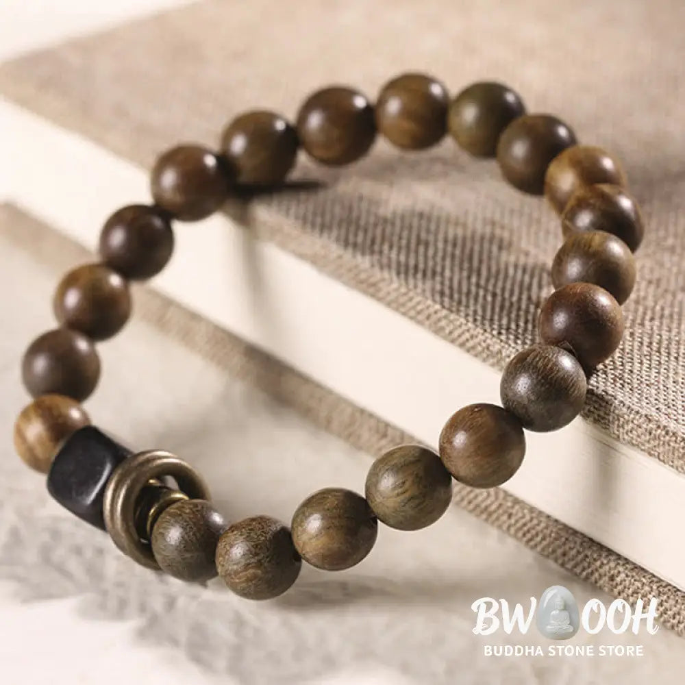 BWOOOH Tibetan Green Sandalwood Crystal Soothing Peace Bracelet - Bracelet - Bracelet