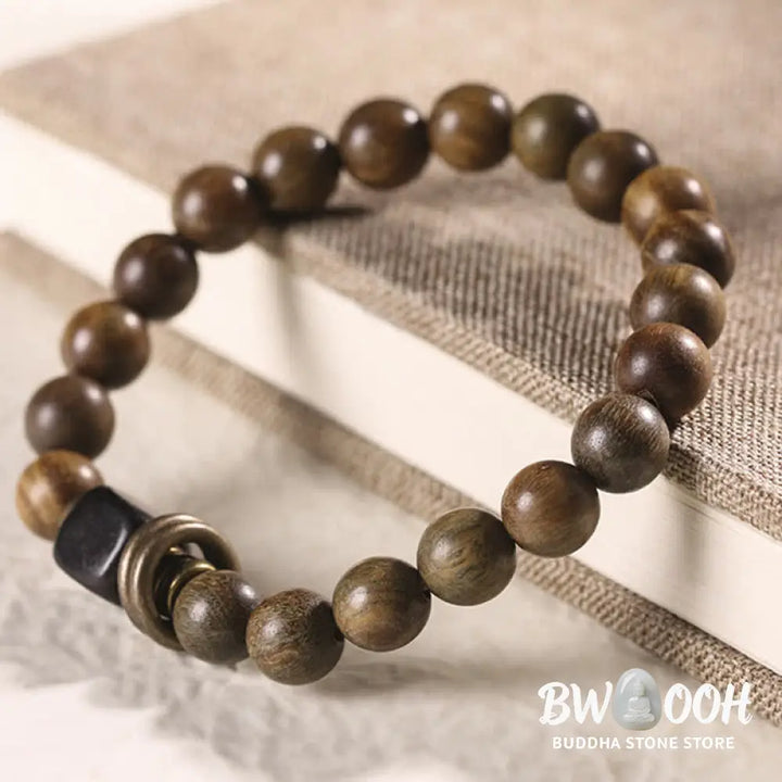 BWOOOH Tibetan Green Sandalwood Crystal Soothing Peace Bracelet - Bracelet - Bracelet