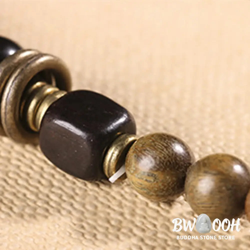 BWOOOH Tibetan Green Sandalwood Crystal Soothing Peace Bracelet - Bracelet - Bracelet