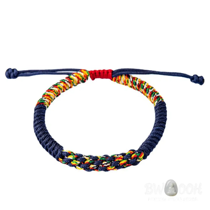 Buddha Stones Tibetan Handmade Colorful King Kong Knot Luck Braid String Bracelet - BWOOOH - Bracelet